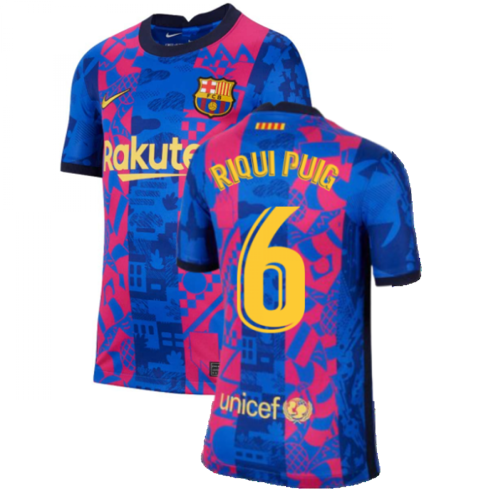 verslag doen van pastel Wonen 2021-2022 Barcelona 3rd Shirt (Kids) (RIQUI PUIG 6) [DB6241-406-234095] -  $80.81 Teamzo.com