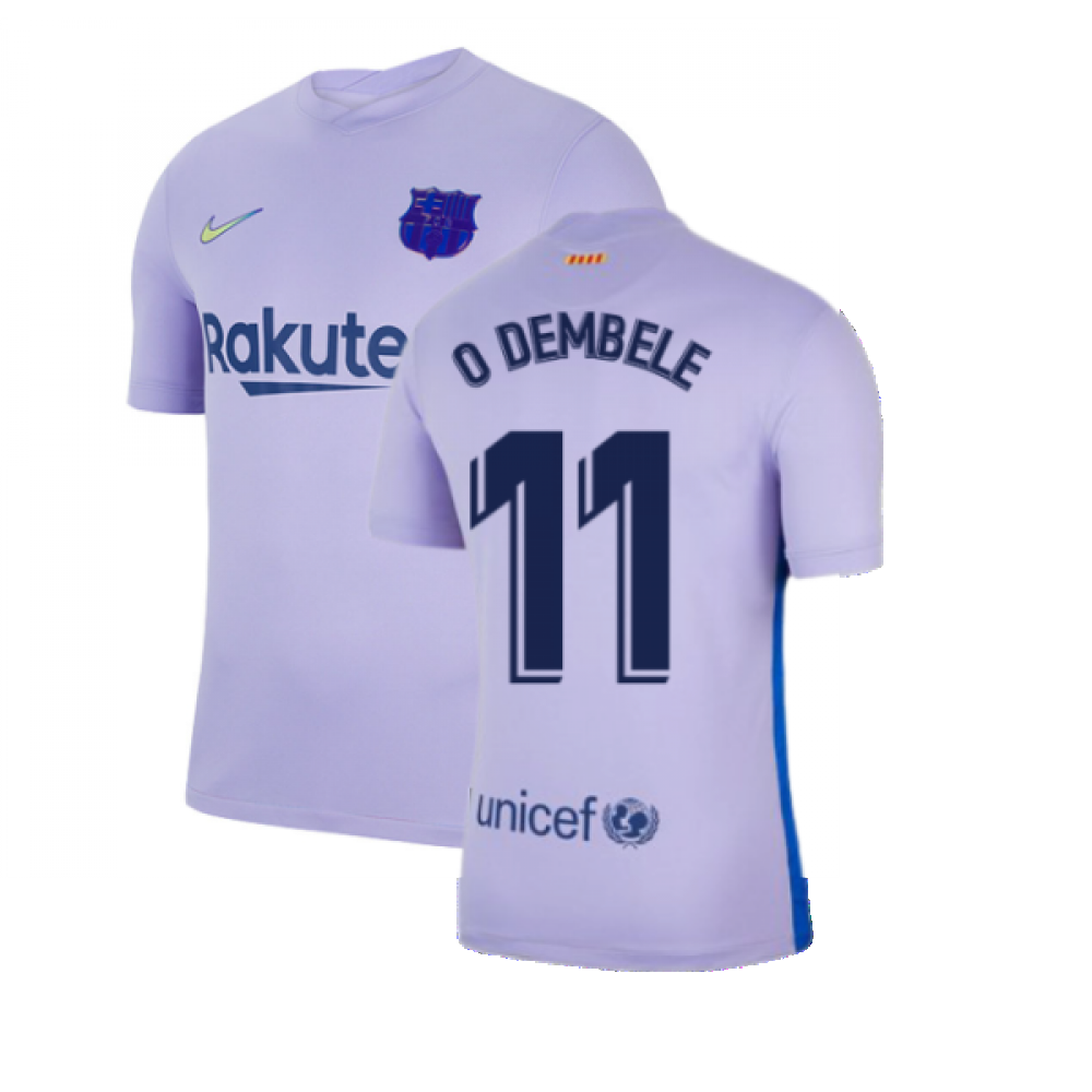 2021-2022 Barcelona Away Shirt (O DEMBELE 7)