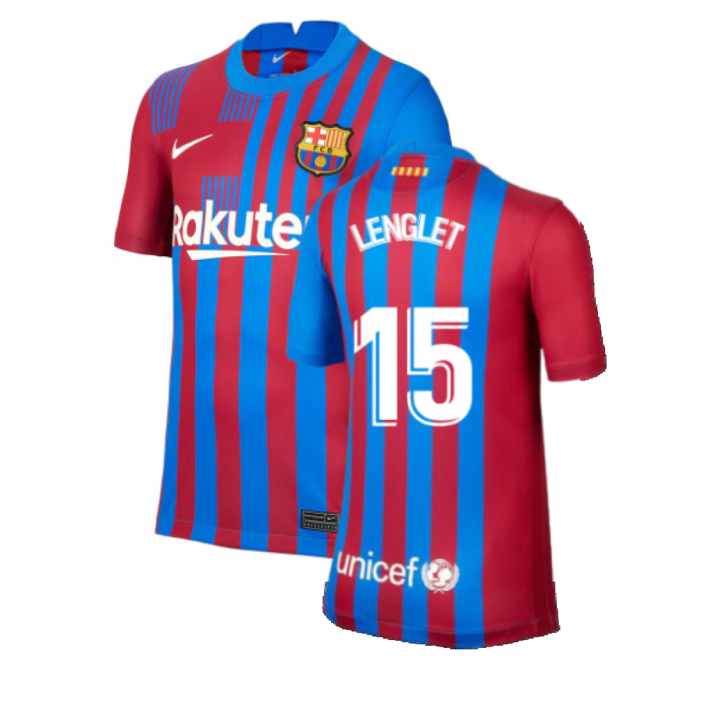 2021-2022 Barcelona Home Shirt (Kids) (LENGLET 15)
