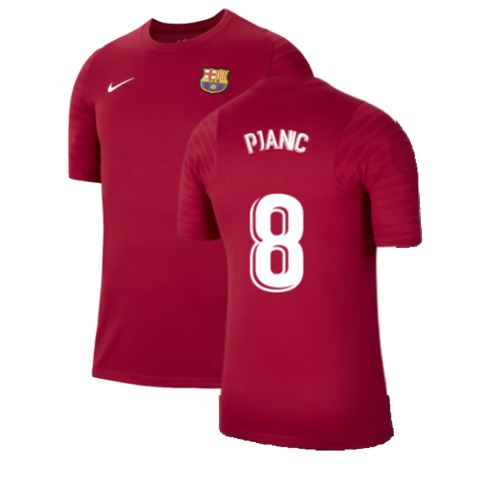2021-2022 Barcelona Training Shirt (Noble Red) (PJANIC 8)
