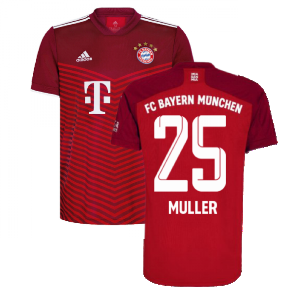 2021-2022 Bayern Munich Home Shirt (MULLER 25)