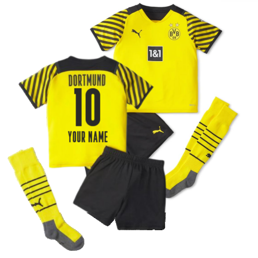 2021 2022 Borussia Dortmund Home Mini Kit Your Name 75905301 212468 83 42 Teamzo Com