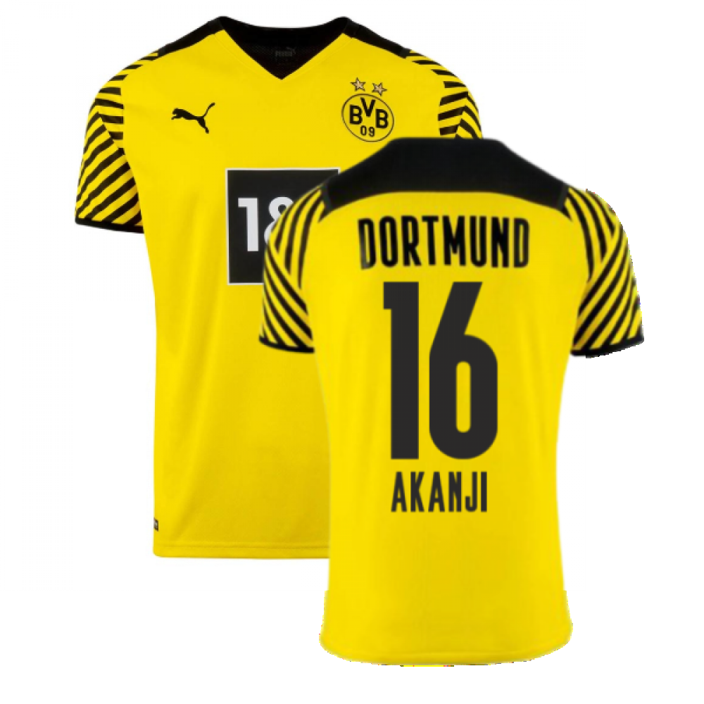 2021-2022 Borussia Dortmund Home Shirt (Kids) (AKANJI 16)