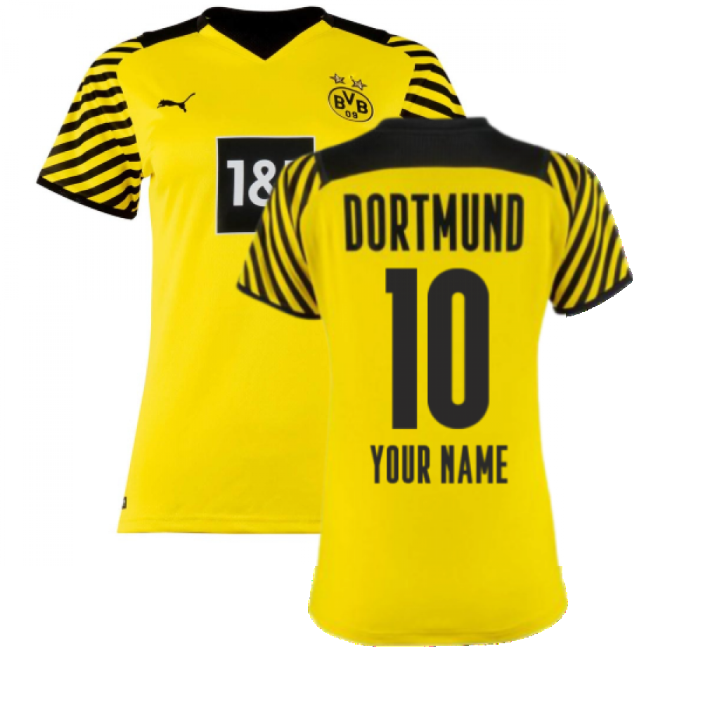 2021-2022 Borussia Dortmund Home Shirt (Ladies) (Your Name)