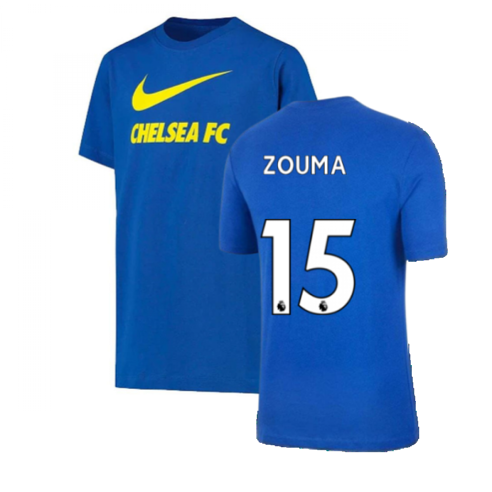 2021-2022 Chelsea Swoosh Club Tee (Blue) (ZOUMA 15)