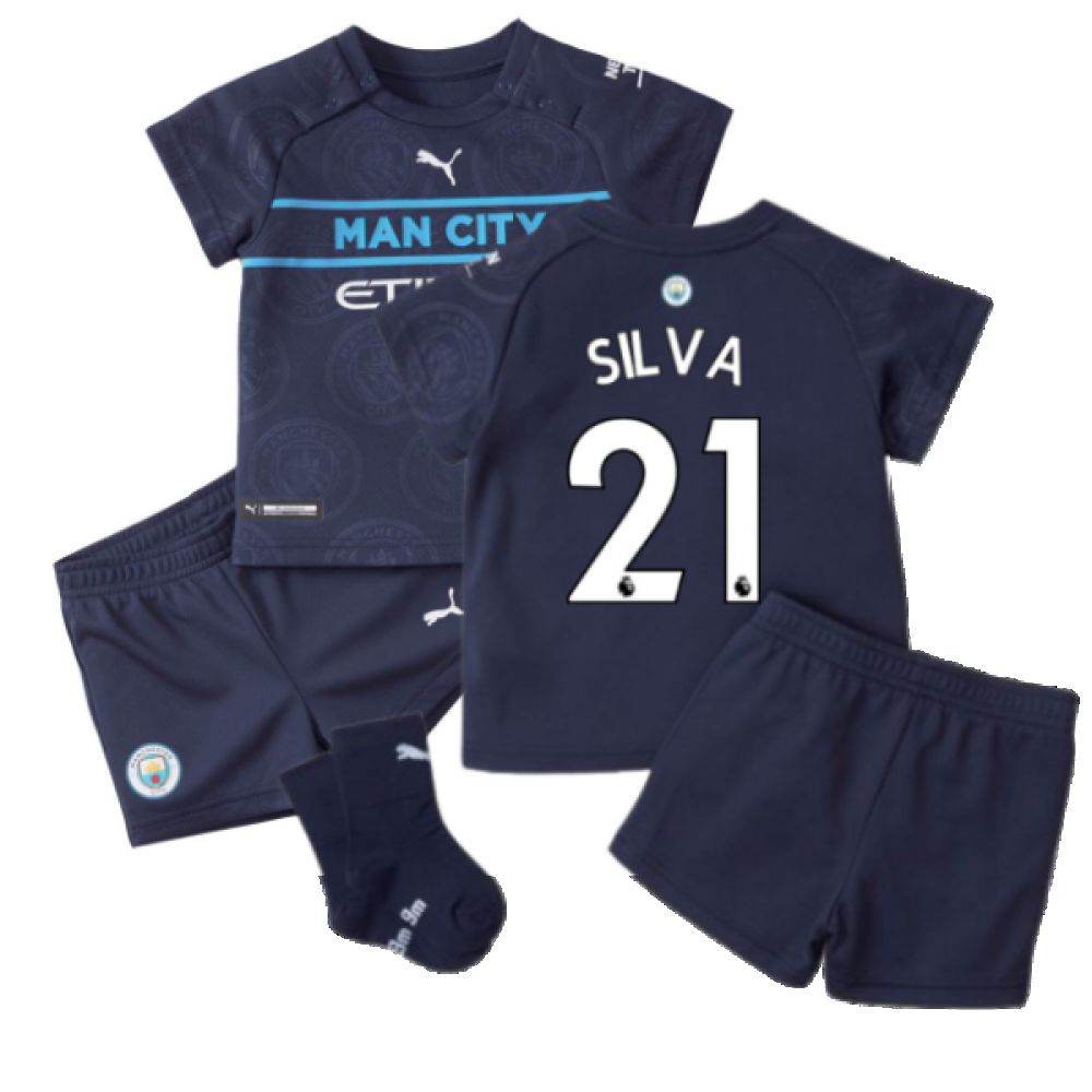 2021-2022 Man City 3rd Baby Kit (SILVA 21)