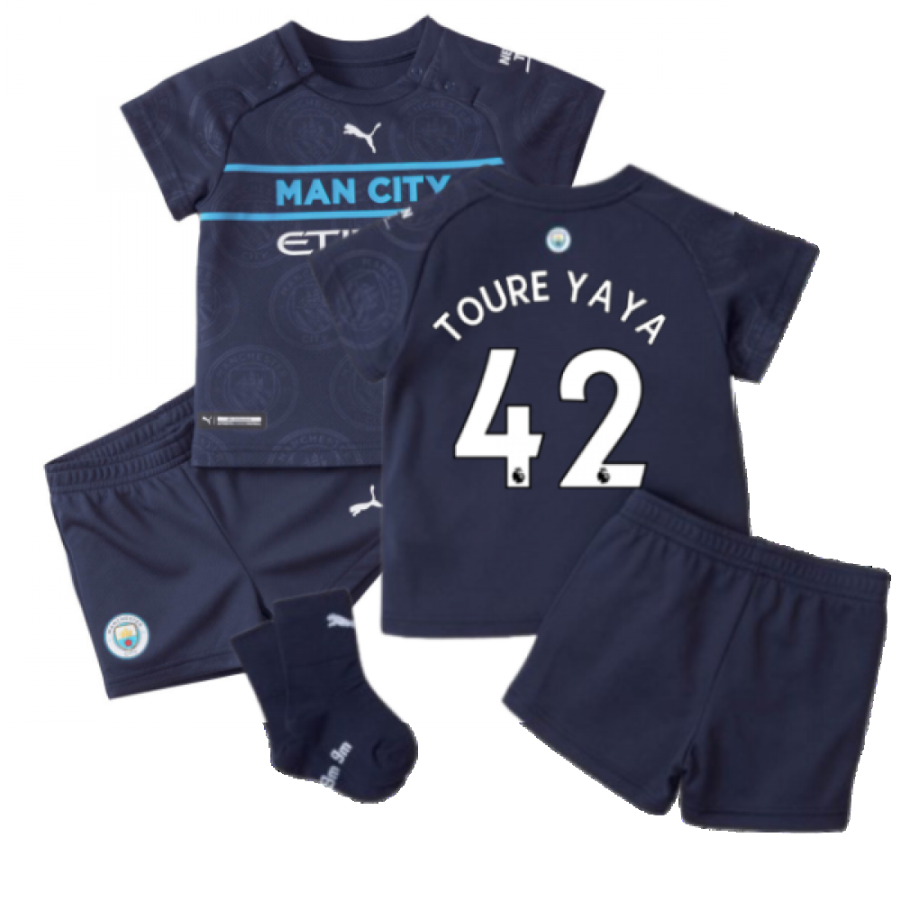 2021-2022 Man City 3rd Baby Kit (TOURE YAYA 42)