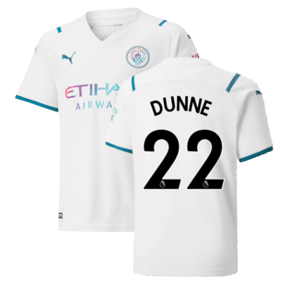 2021-2022 Man City Away Shirt (Kids) (DUNNE 22)