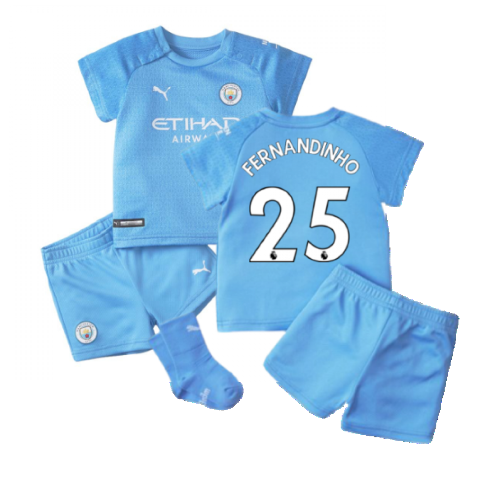 2021-2022 Man City Home Baby Kit (FERNANDINHO 25)