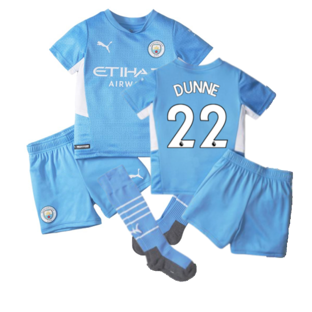 2021-2022 Man City Home Mini Kit (DUNNE 22)