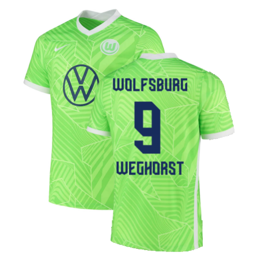 2021-2022 Wolfsburg Home Shirt (WEGHORST 9)