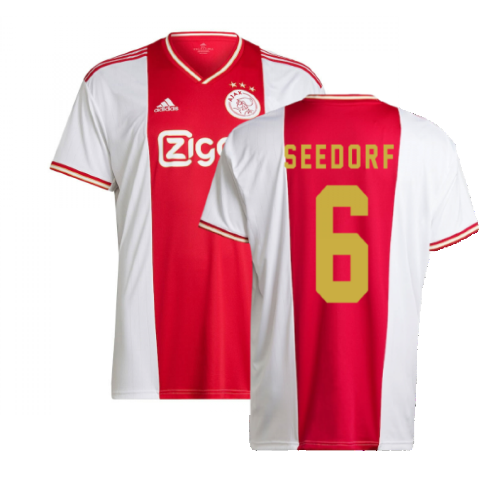 Arthur lavendel Agressief 2022-2023 Ajax Home Shirt (SEEDORF 6) [H58243-254621] - $98.37 Teamzo.com