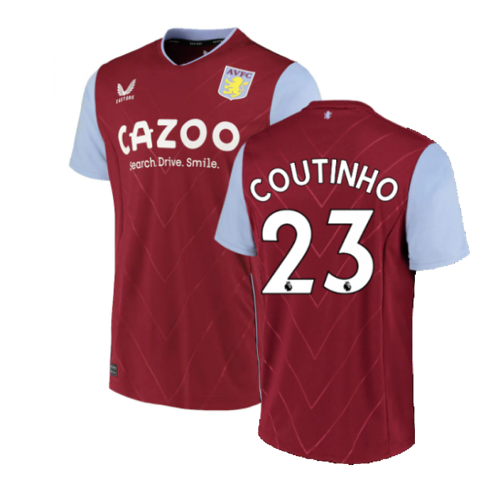 2022-2023 Aston Villa Home Shirt (Coutinho 23)