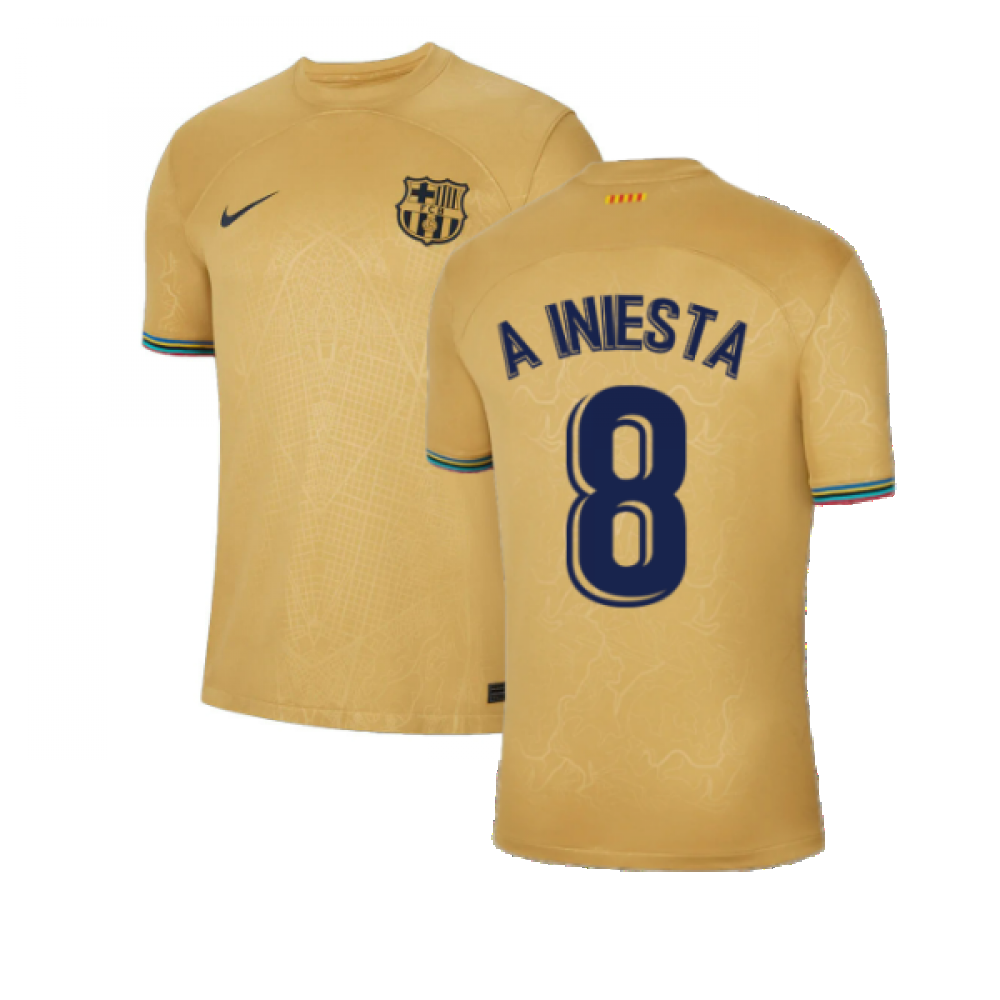 2022-2023 Barcelona Away Shirt (A INIESTA 8)