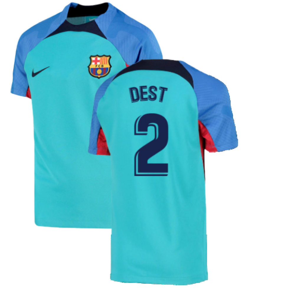 2022-2023 Barcelona Shirt (Aqua) - Kids (DEST - $65.56 Teamzo.com