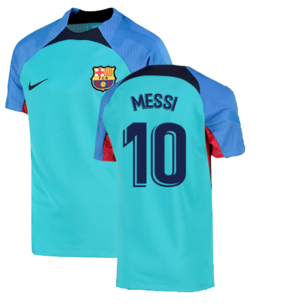 twaalf Ziekte Eenheid 2022-2023 Barcelona Training Shirt (Aqua) (MESSI 10) [DJ8587-359-249316] -  €54.91 Teamzo.com