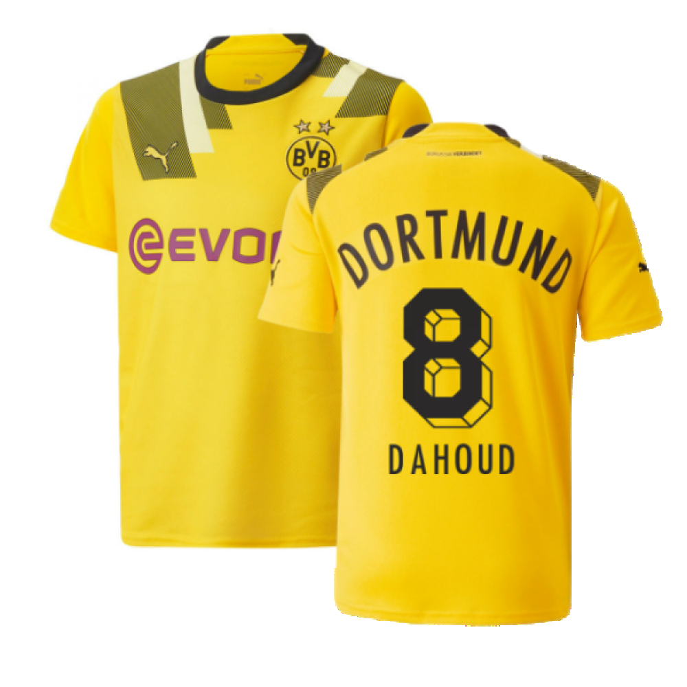 2022-2023 Borussia Dortmund CUP Shirt (Kids) (DAHOUD 8)