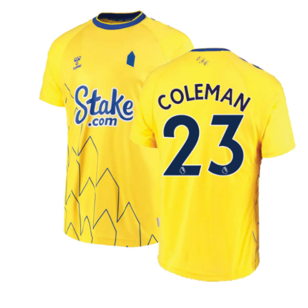 Everton Uomo Football Shirt HUMMEL 3rd Top-COLEMAN-NUOVO Taglia 3XL 
