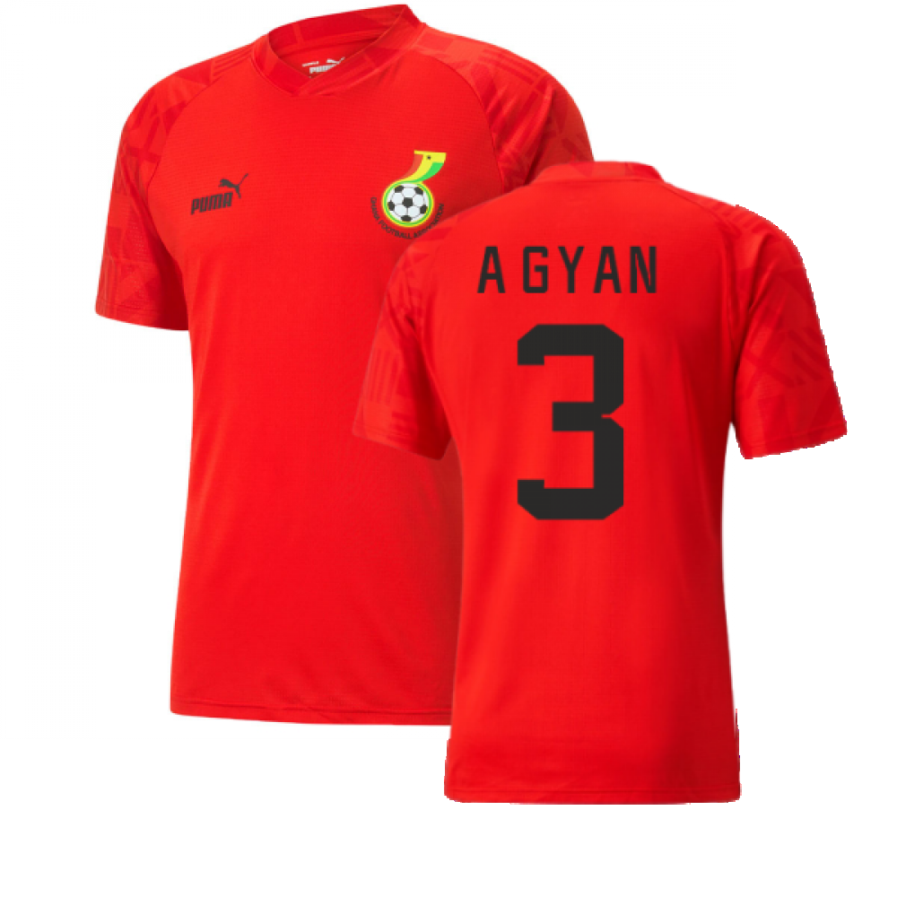 2022-2023 Ghana Pre Match Jersey (Red) (A GYAN 3)