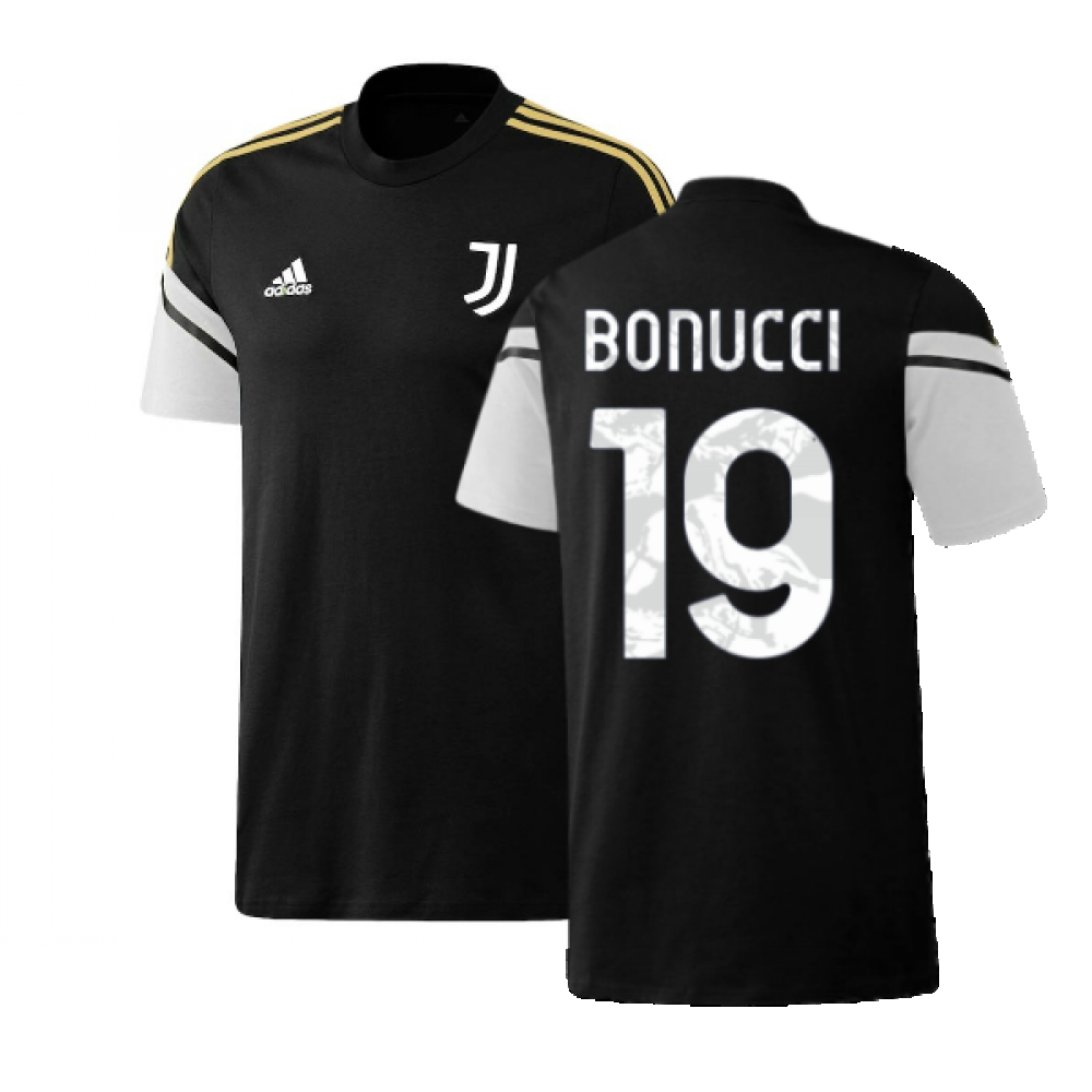 2022-2023 Juventus Training Tee (Black) (BONUCCI 19)