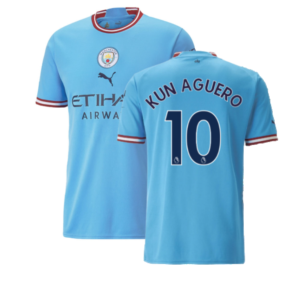 2022-2023 Man City Home Shirt (KUN AGUERO 10)