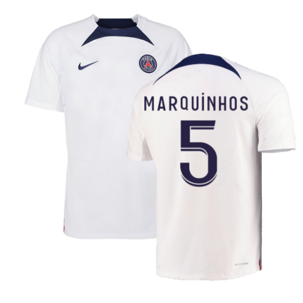2022-2023 PSG Training Shirt (White) (MARQUINHOS 5)