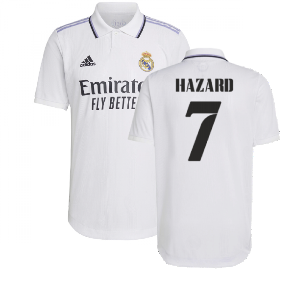 2022-2023 Real Madrid Authentic Home Shirt (HAZARD 7)