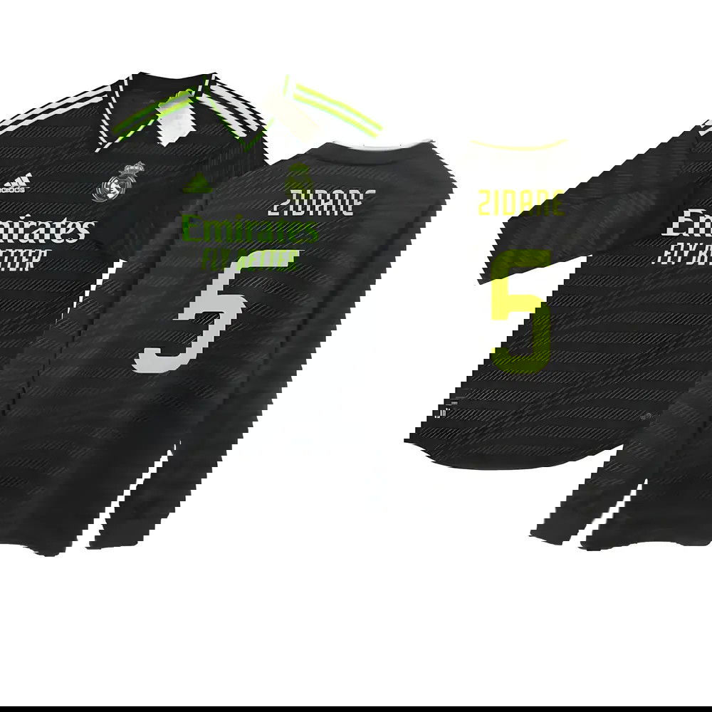 2022-2023 Real Madrid Authentic Long Sleeve Third Shirt (ZIDANE 5)