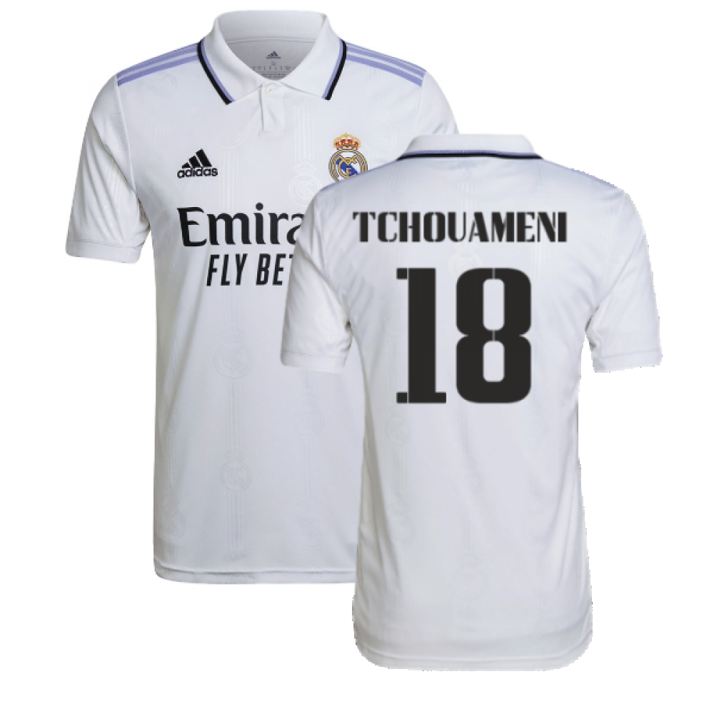 2022-2023 Real Madrid Home Shirt (TCHOUAMENI 18)