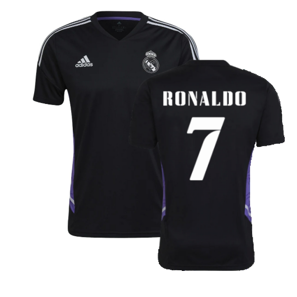 Vochtig Berucht eerste 2022-2023 Real Madrid Training Shirt (Black) (RONALDO 7) [HA2598-250598] -  €68.27 Teamzo.com