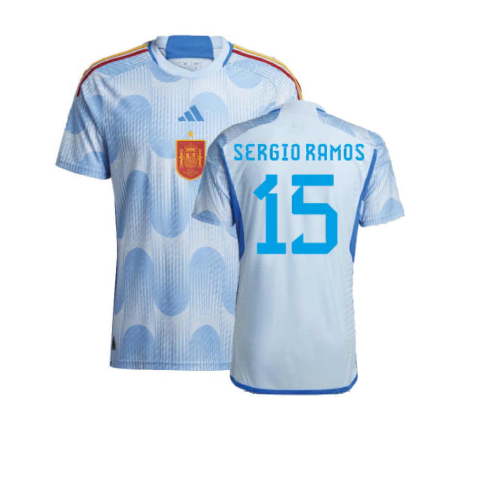 2022-2023 Spain Authentic Away Shirt (SERGIO RAMOS 15)