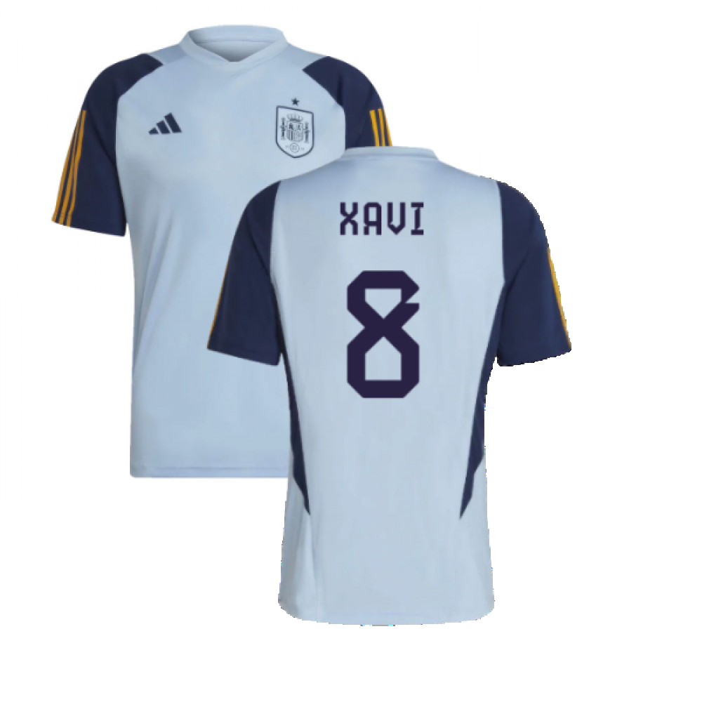 2022-2023 Spain Training Jersey (Glory Blue) (XAVI 8)