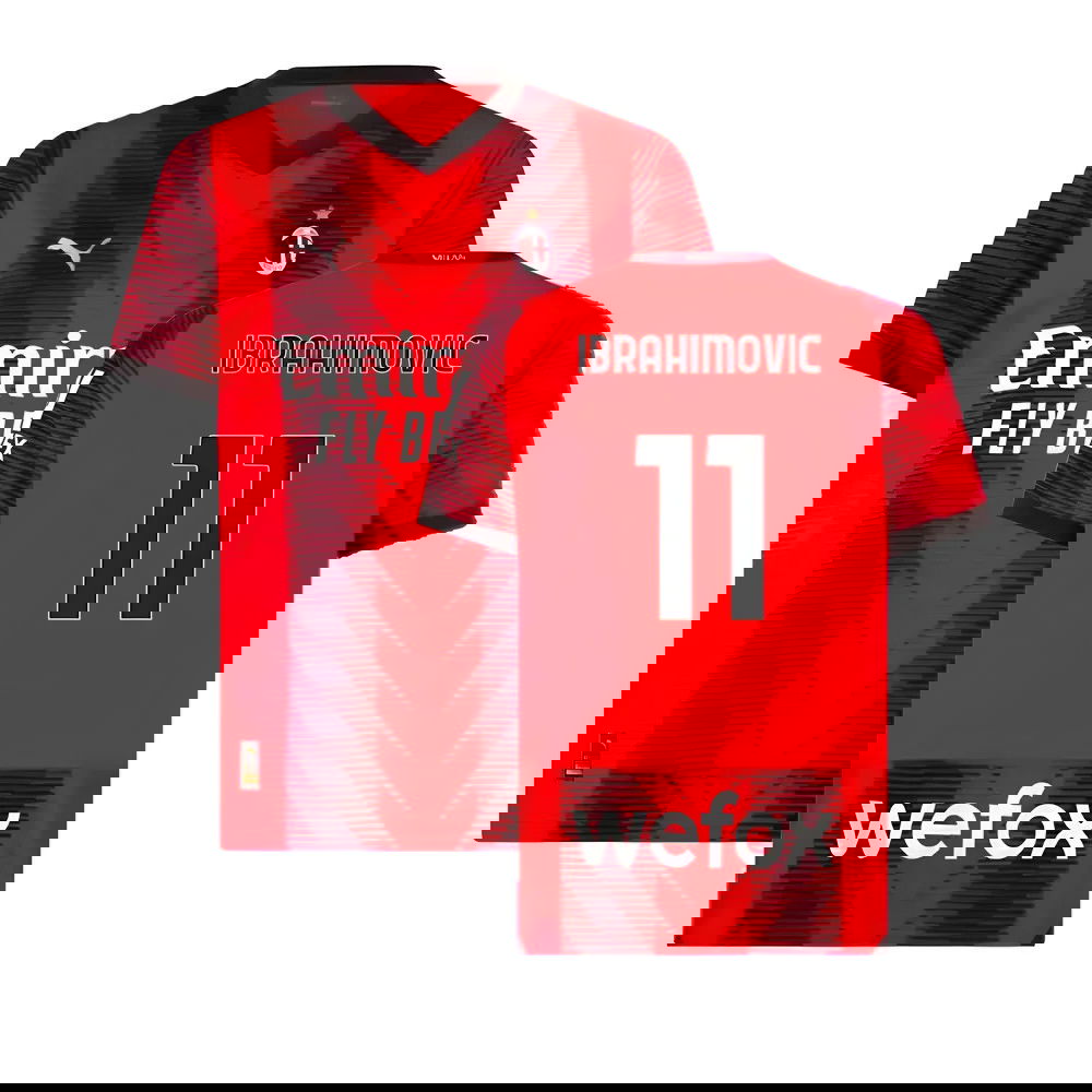 2023-2024 AC Milan Home Shirt (Ibrahimovic 11)
