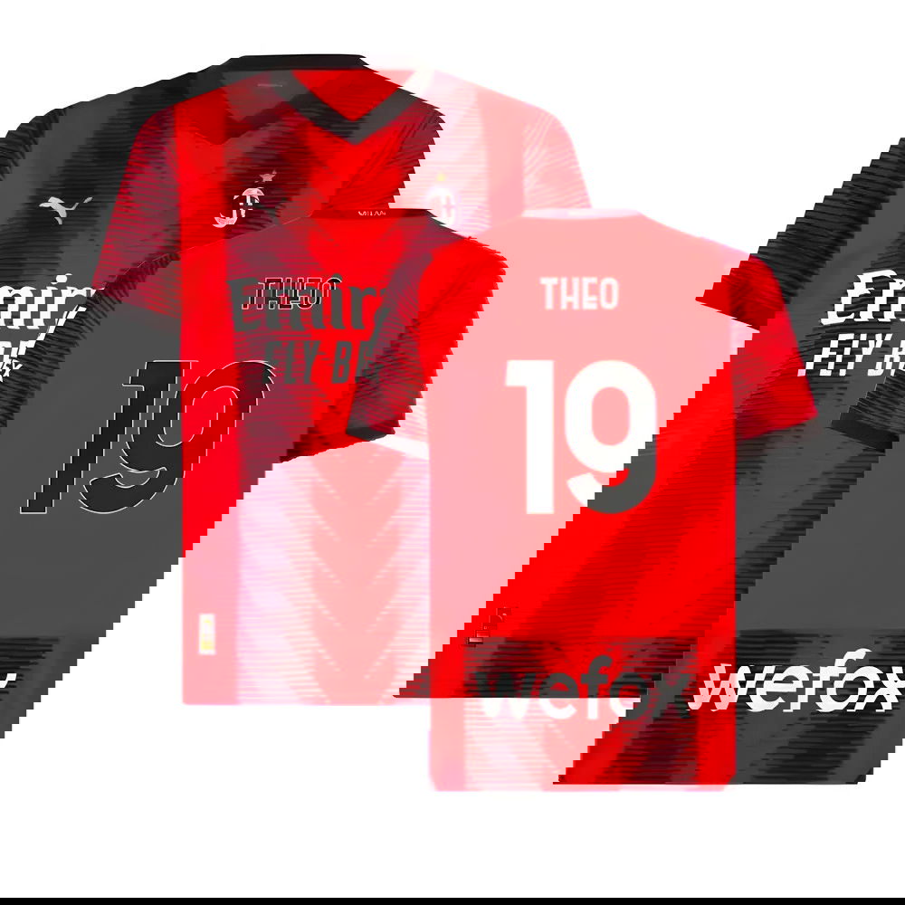 2023-2024 AC Milan Home Shirt (Theo 19)