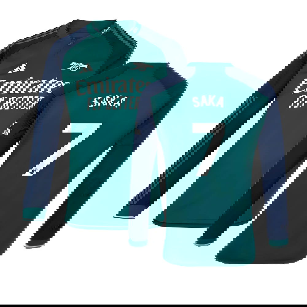 2023-2024 Arsenal Long Sleeve Third Shirt (Saka 7)