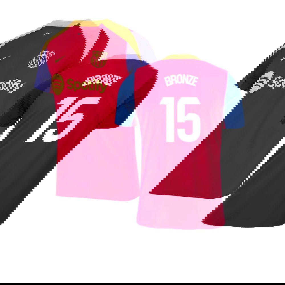 2023-2024 Barcelona Strike Training Shirt (Red) (Bronze 15)