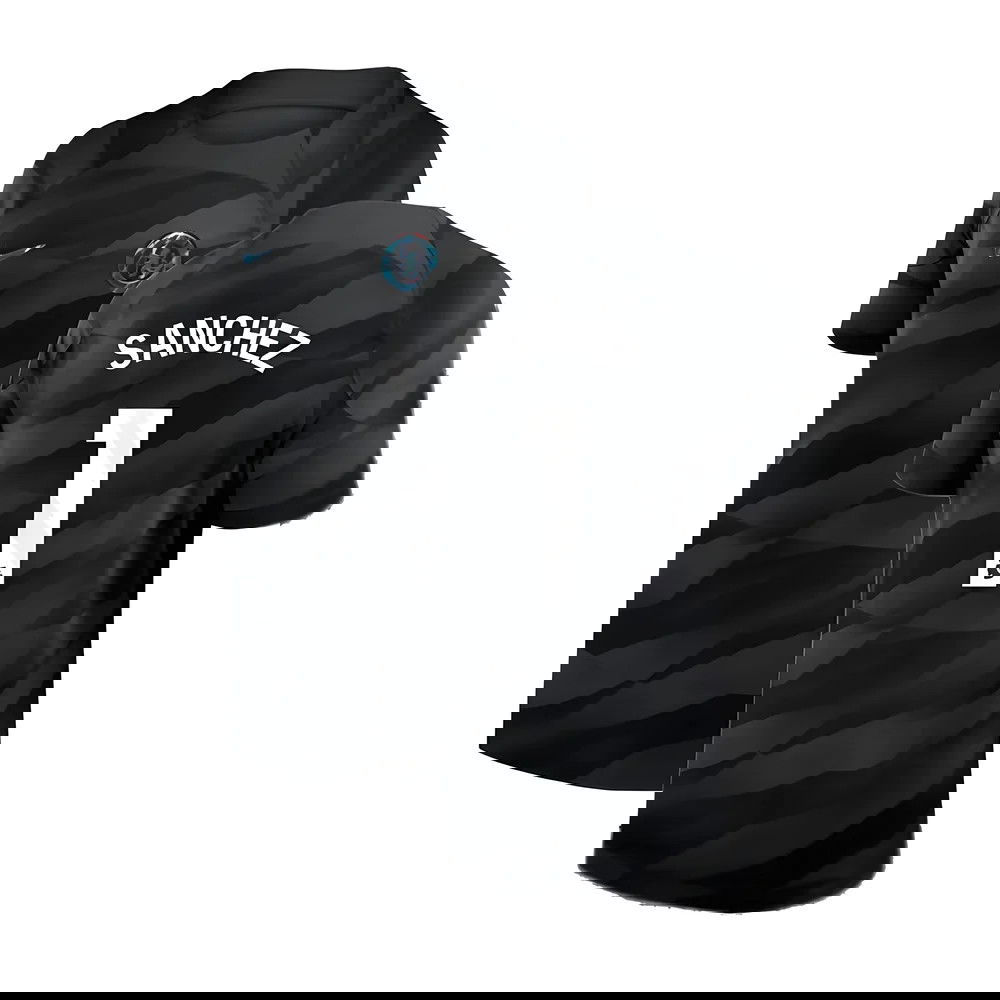 2023-2024 Chelsea Home Goalkeeper Shirt (Black) - Kids (Sanchez 1)