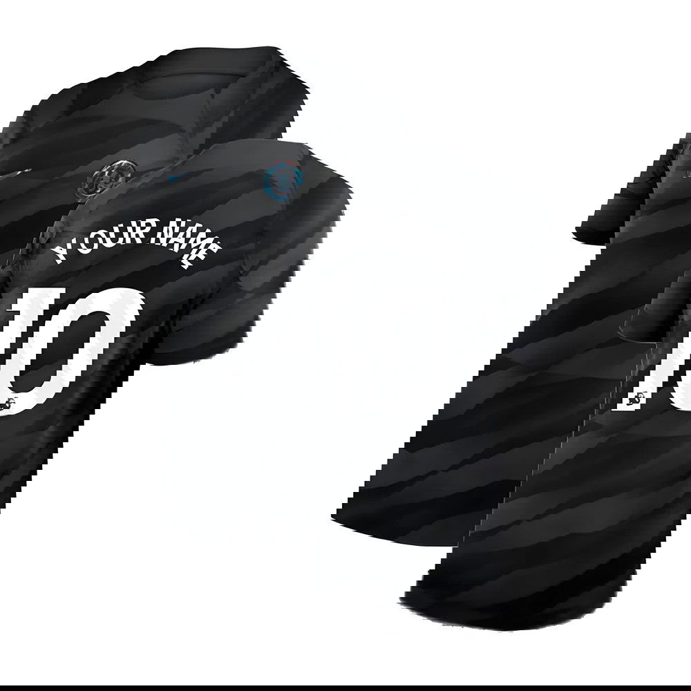 2023-2024 Chelsea Home Goalkeeper Shirt (Black) - Kids (Your Name)