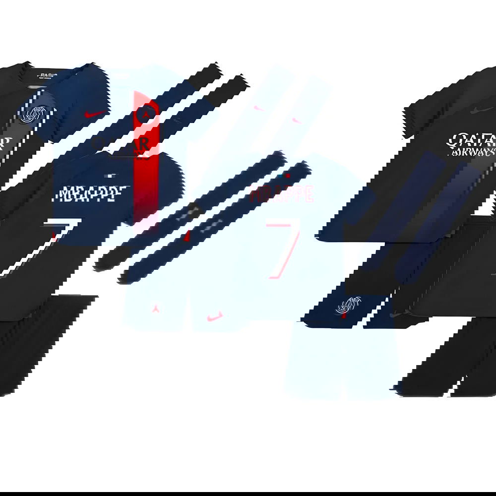 2023-2024 PSG Home Mini-Kit (Mbappe 7)