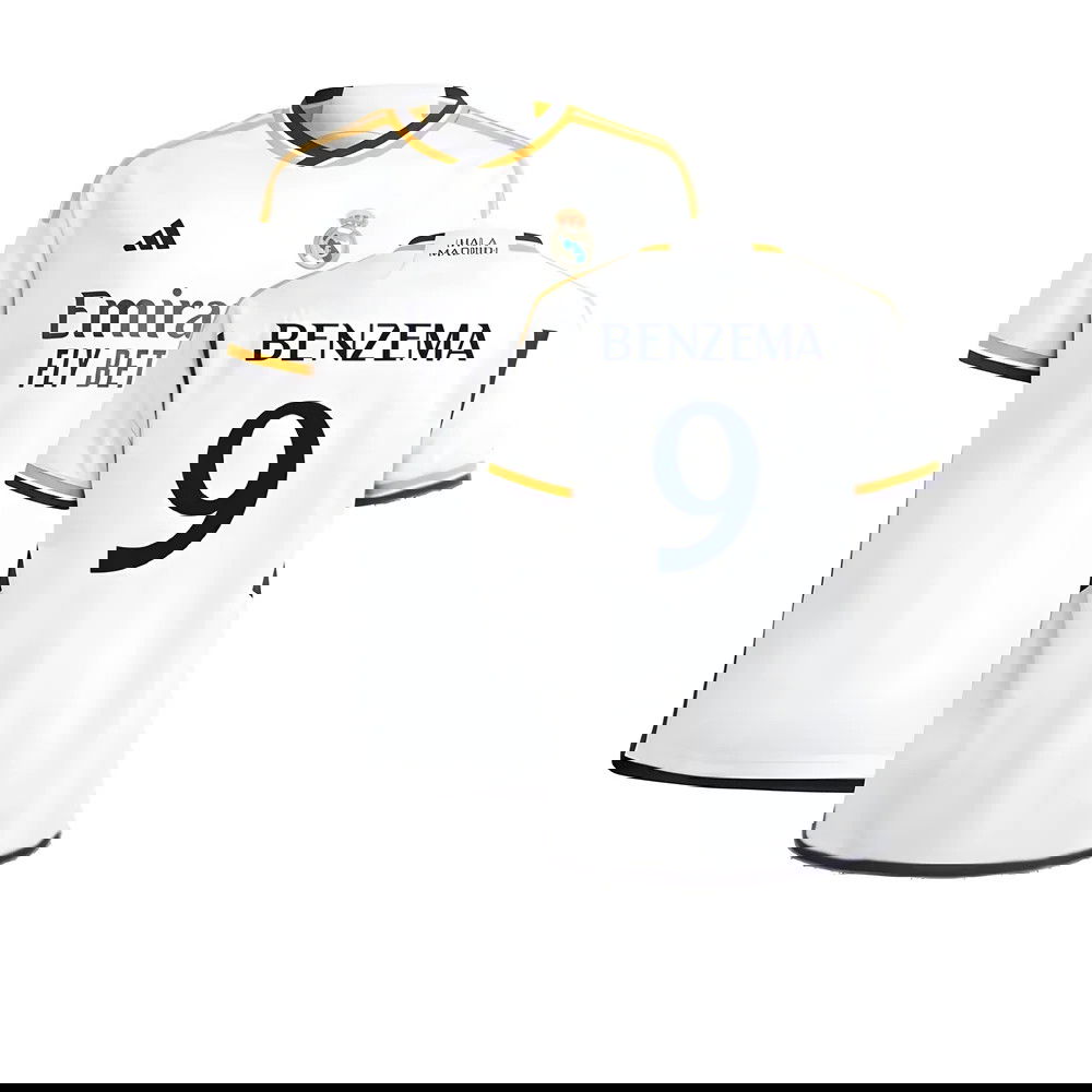 2023-2024 Real Madrid Home Shirt (Kids) (Benzema 9)