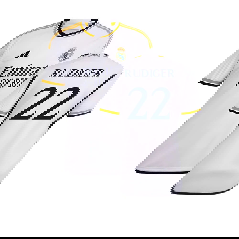2023-2024 Real Madrid Home Shirt (Rudiger 22)