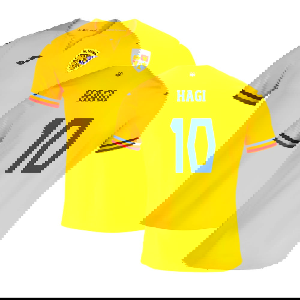 2023-2024 Romania Home Shirt (HAGI 10)