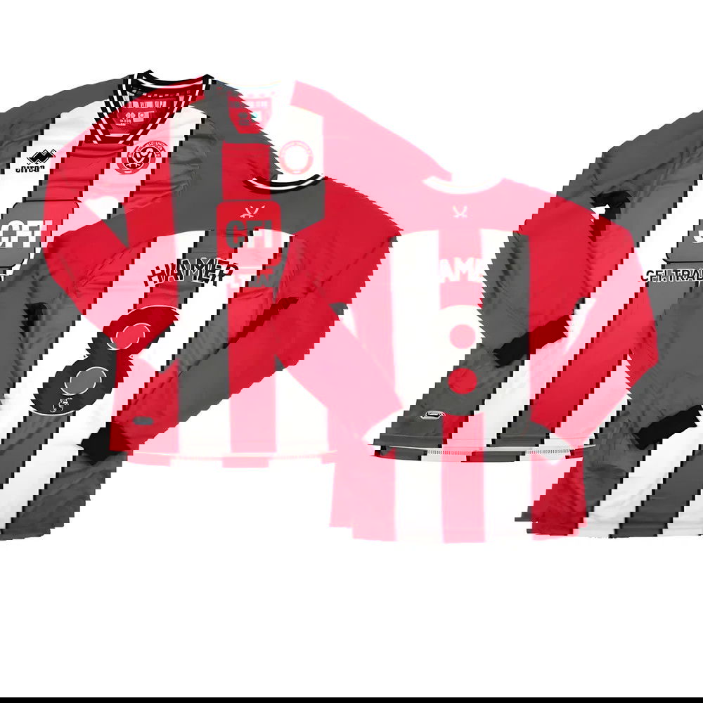 2023-2024 Sheffield United Home Long Sleeve Shirt (Hamer 8)