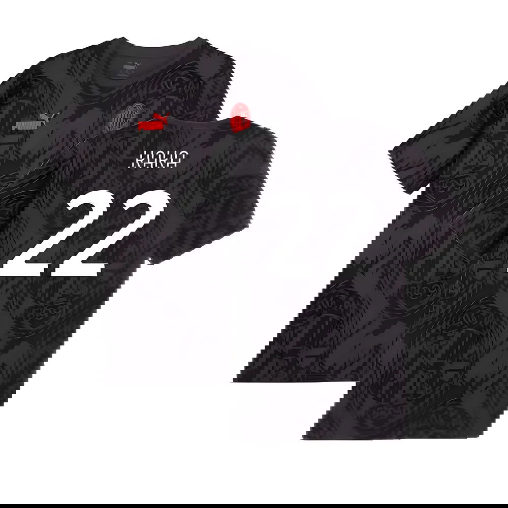 2024-2025 AC Milan ftblCulture Tee AOP (Black) (Kaka 22)