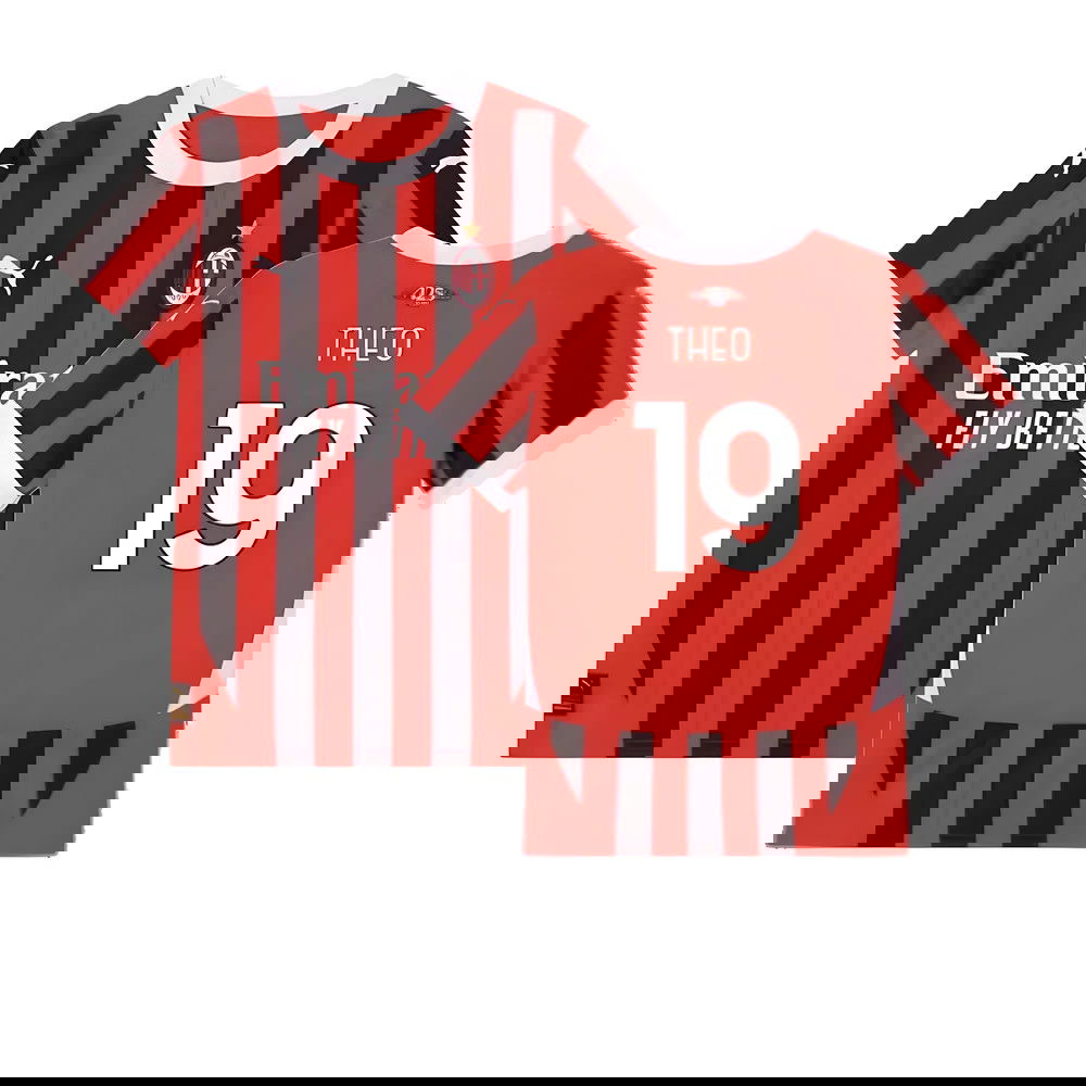 2024-2025 AC Milan Home Shirt (Kids) (Theo 19)