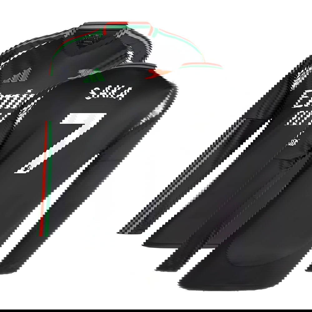 2024-2025 Arsenal Away Long Sleeve Shirt (Saka 7)