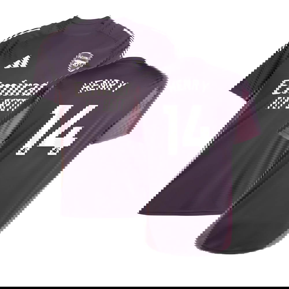 2024-2025 Arsenal Training Jersey (Aurora Black) (Henry 14)