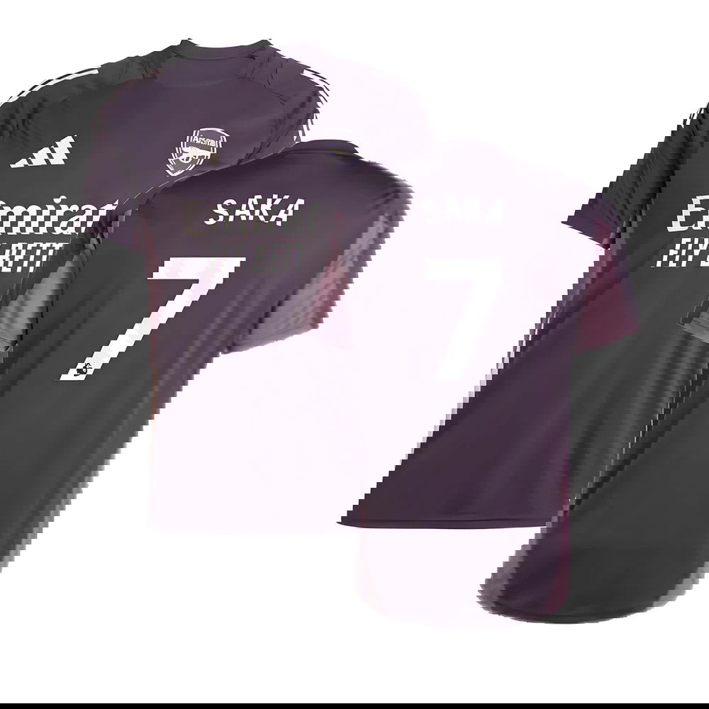 2024-2025 Arsenal Training Jersey (Aurora Black) (Saka 7)