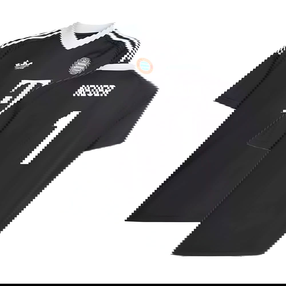 2024-2025 Bayern Munich Third Goalkeeper Shirt (Black) - Kids (Neuer 1)