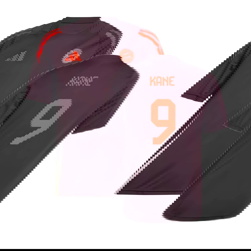 2024-2025 Bayern Munich Training Tee (Shadow Maroon) - Kids (Kane 9)